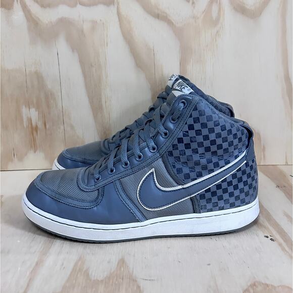 Nike - Vandal High Checked Checkerboard - Sneakers - Gray - Men's - 10 - Picture 3 of 11